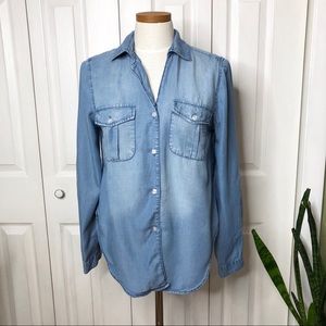 Thread & Supply (Nordstrom) hi-low chambray shirt